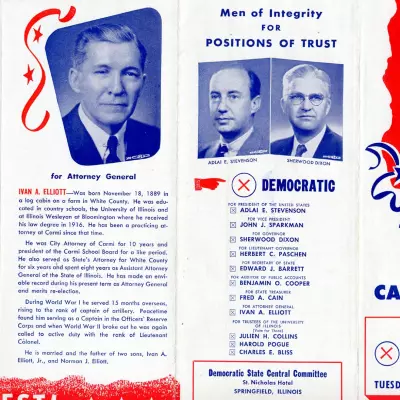 Meet Your Candidates brochure with biographies for democratic candidates