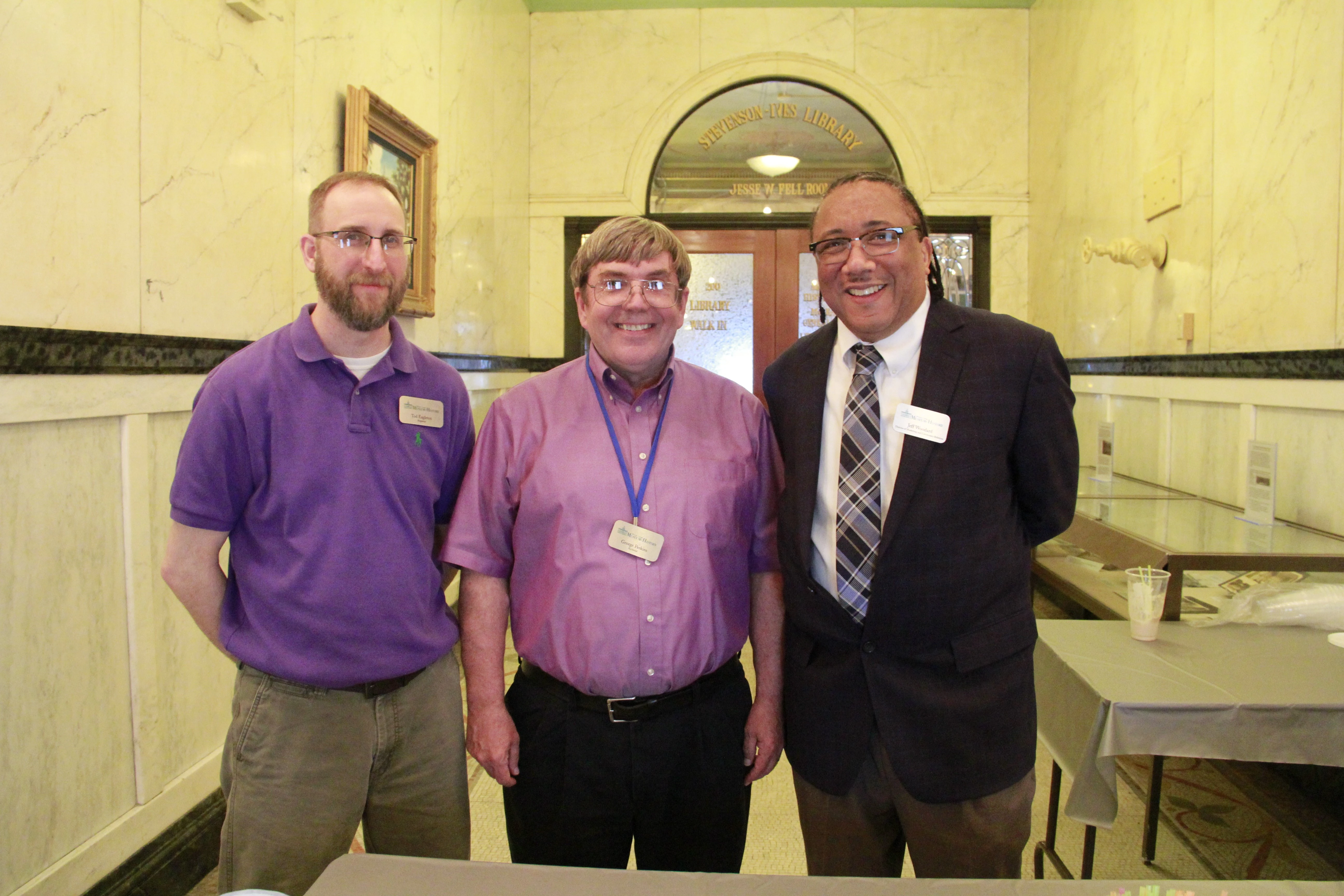 Tod, George, and Jeff pose for a photo.