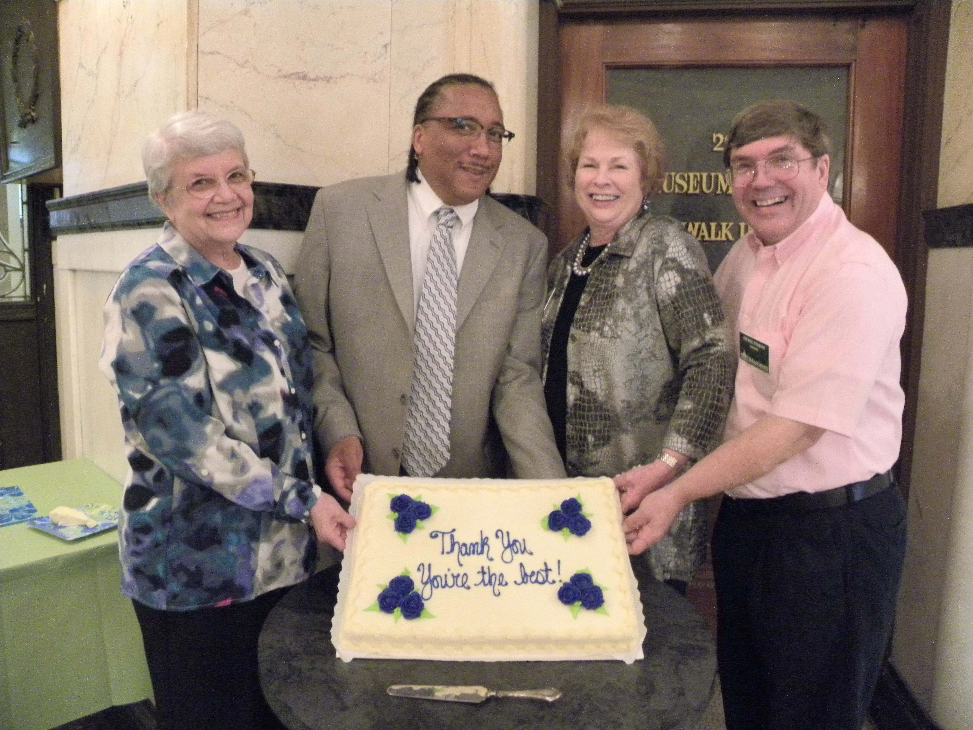 Betty, Jeff, Mary Anne, and George pose for a photo