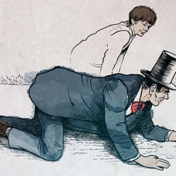 Even Mr. Lincoln played marbles! This water color illustration by Rick Tuma appears in the video short “Lincoln: Recollections and Reminiscences,” featured in the McLean County Museum of History exhibit, “Abraham Lincoln in McLean County.”