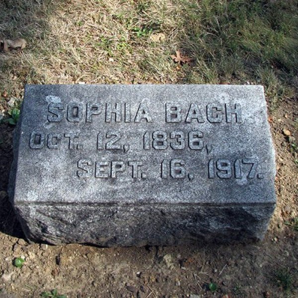 Sophia Bach headstone
