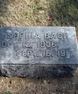 Sophia Bach headstone