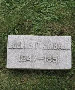 Luella Kimball headstone