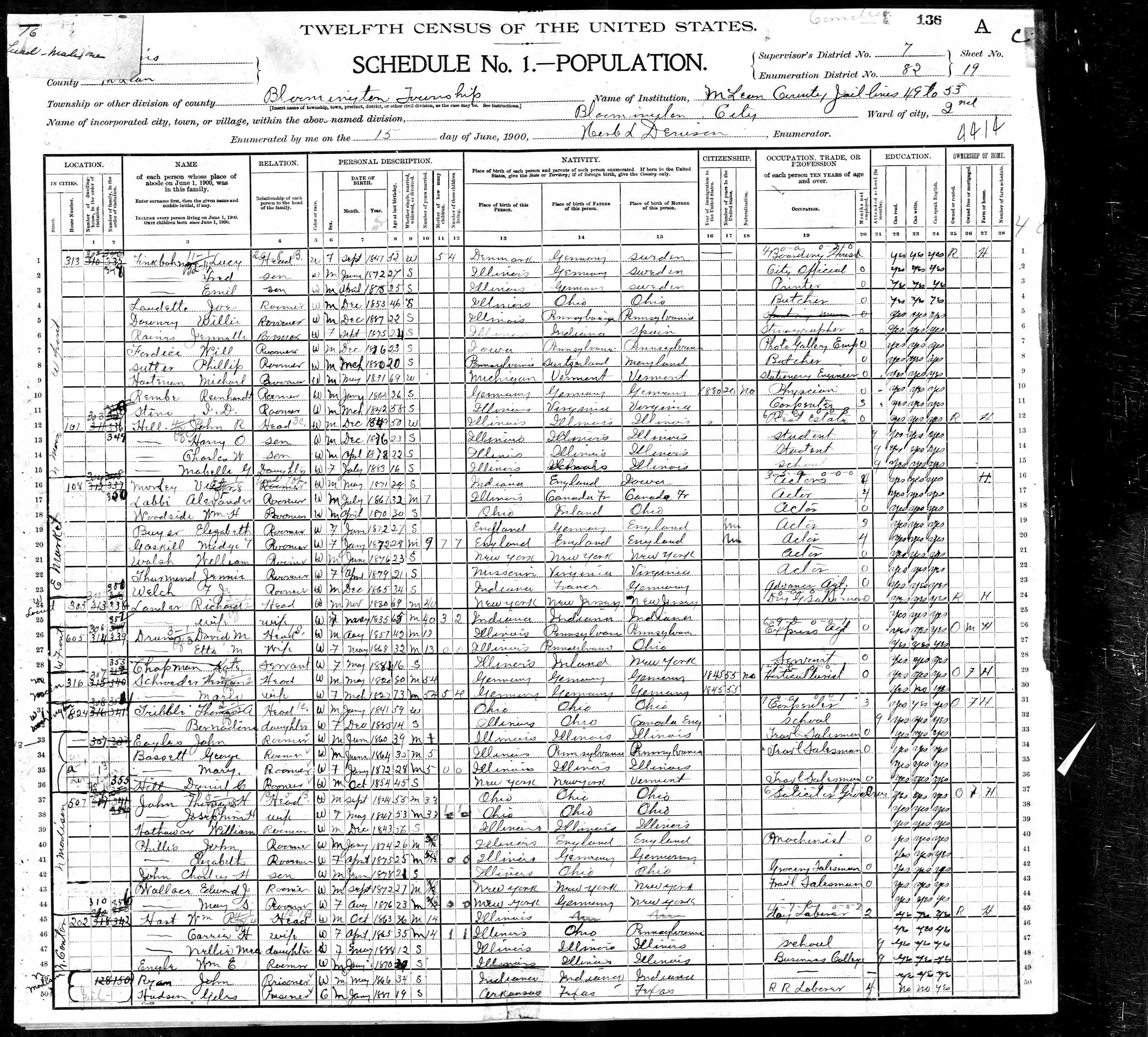 Page 19 of 1900 Census