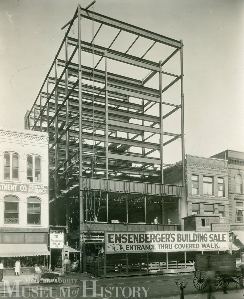 Construction of Ensenberger's, 1925.