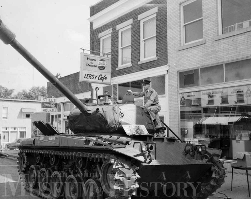 LeRoy Fall Festival, featuring a tank, 1963.