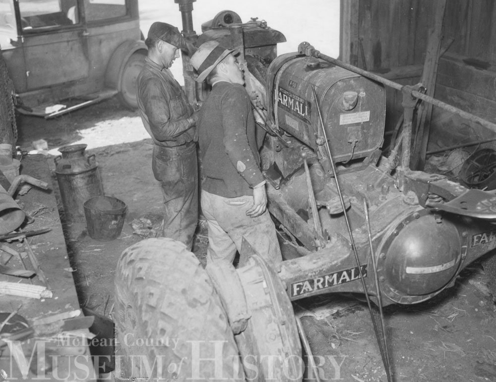 Funks Grove Farm tractor, 1936.