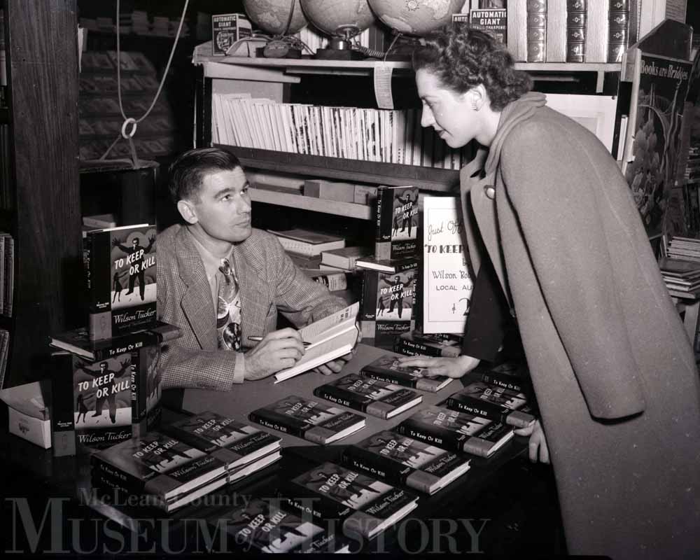Books signing, 1947.
